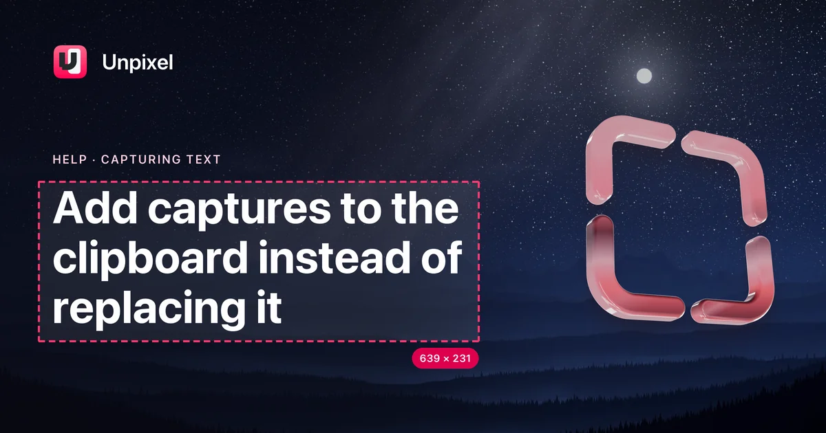 Title card: Add captures to the clipboard instead of replacing it