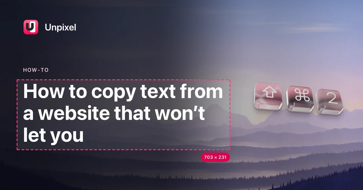 Title card: How to copy text from a website that won’t let you