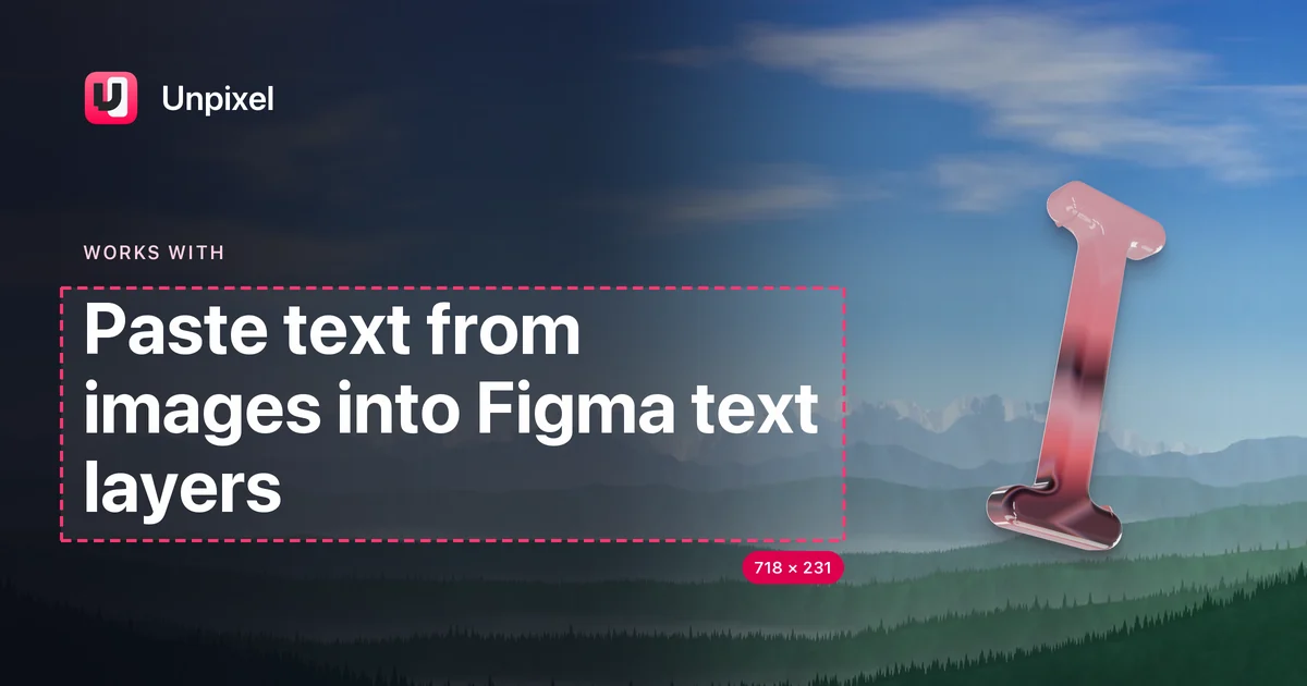Title card: Paste text from images into Figma text layers