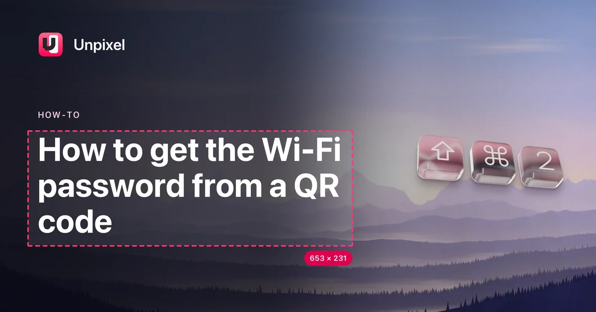 Title card: How to get the Wi-Fi password from a QR code