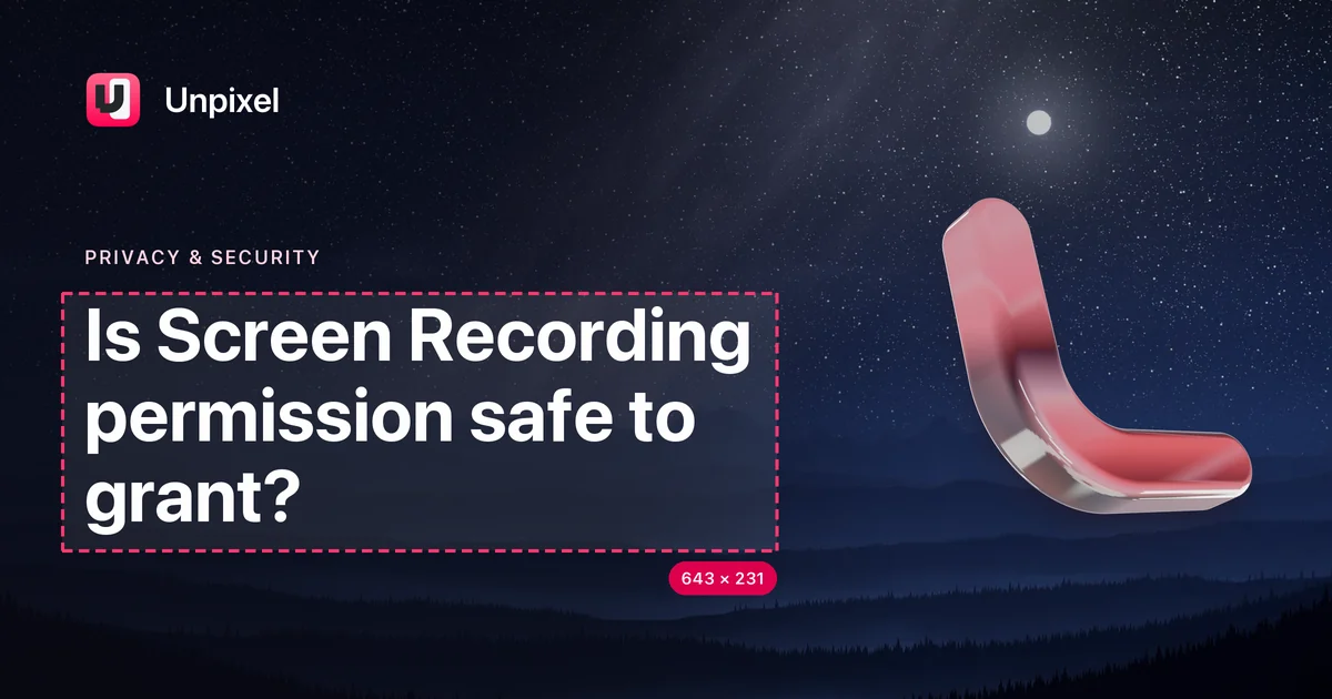 Title card: Is Screen Recording permission safe to grant?