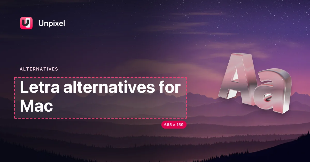 Title card: Letra alternatives for Mac