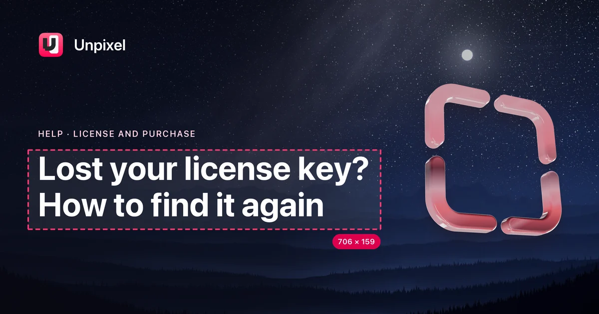 Title card: Lost your license key? How to find it again