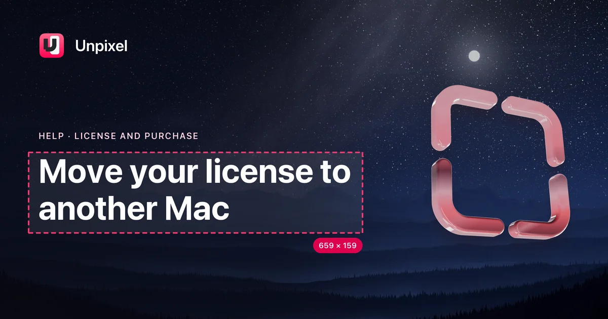 Title card: Move your license to another Mac