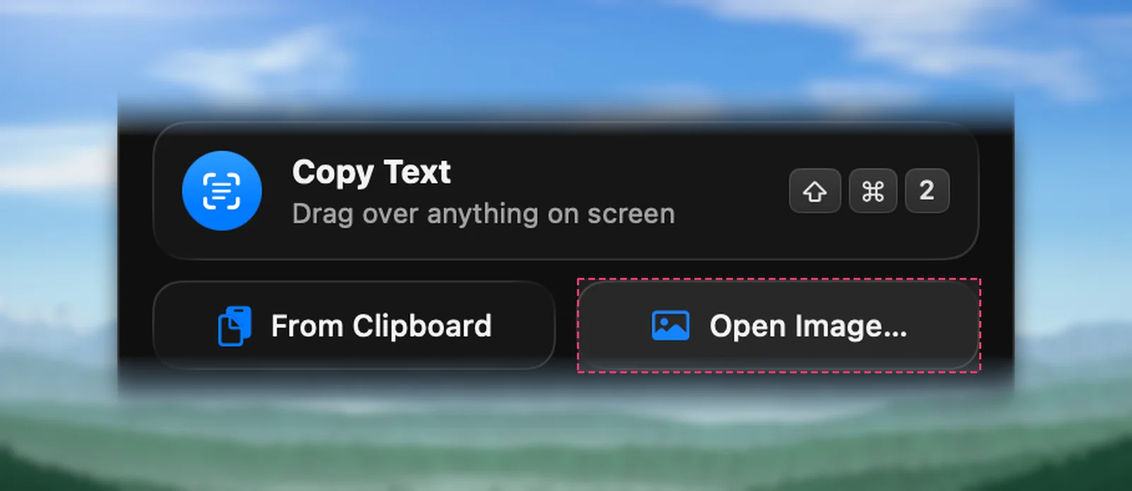 Open Image in Unpixel’s menu bar panel
