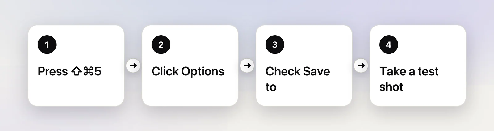 Four steps to check where screenshots are saved
