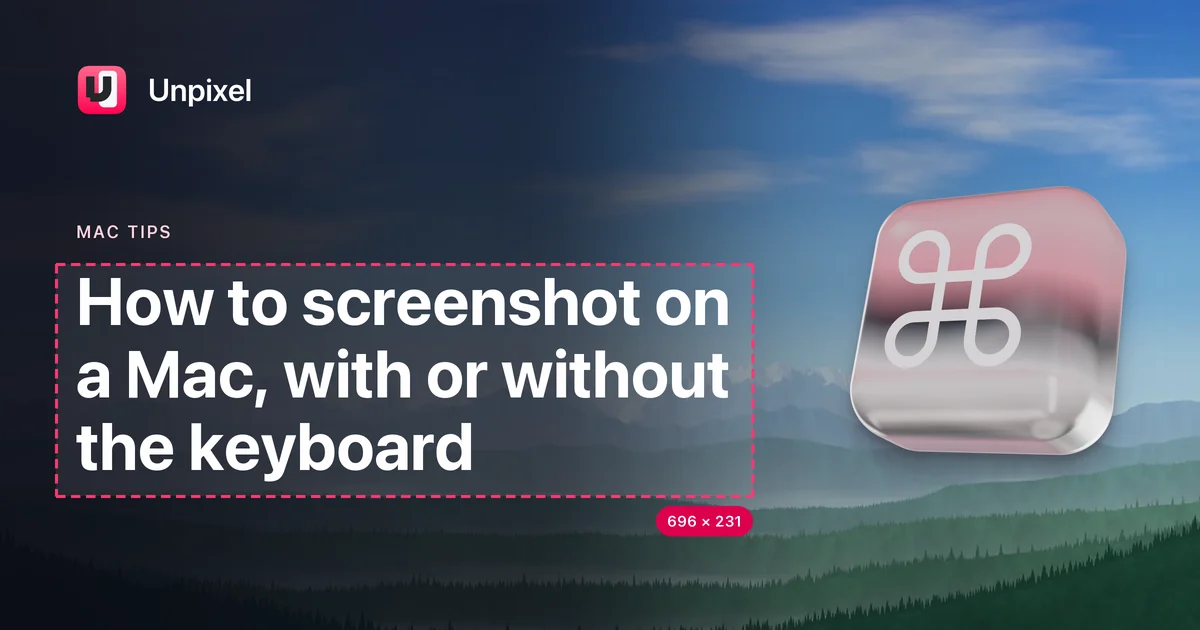Title card: How to screenshot on a Mac, with or without the keyboard