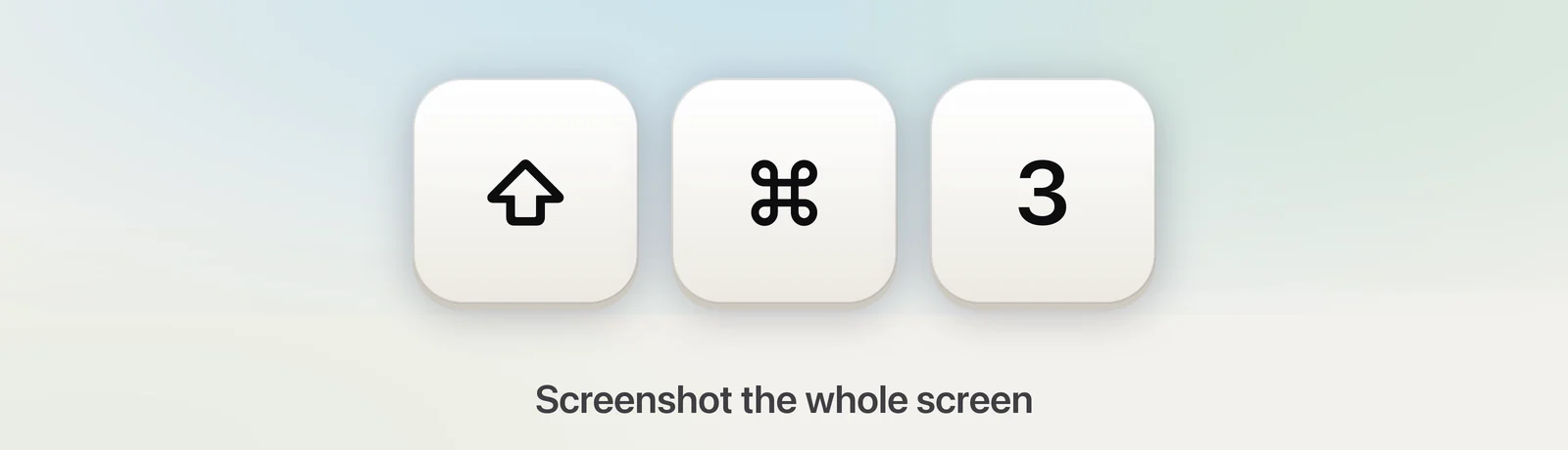 The whole-screen shortcut