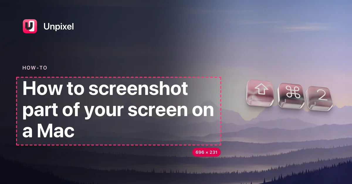 Title card: How to screenshot part of your screen on a Mac