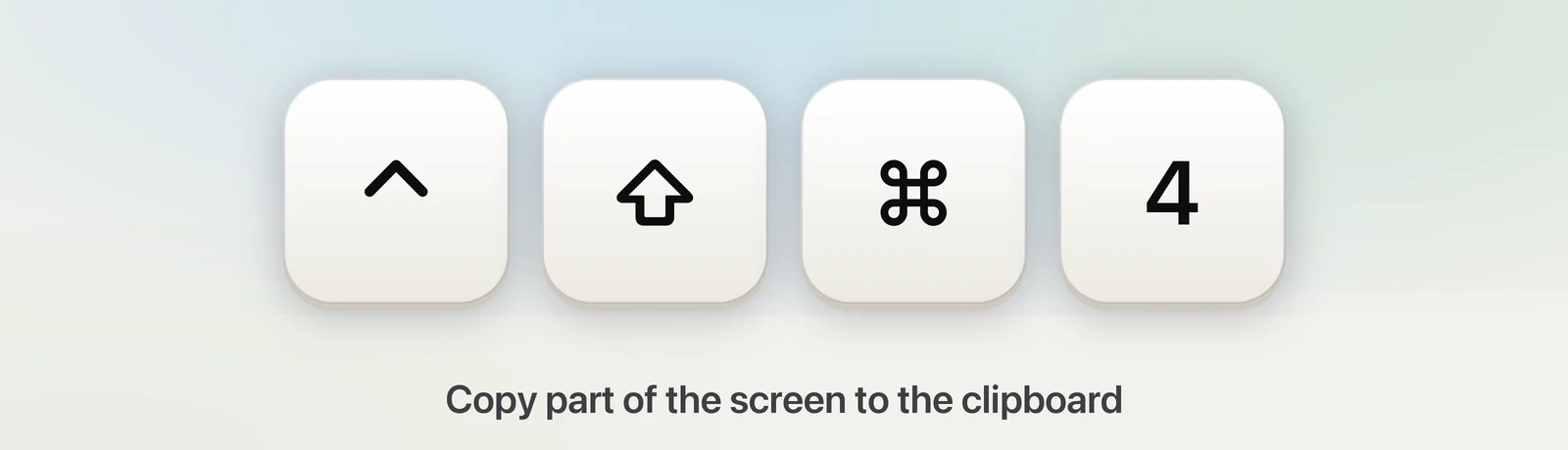 The shortcut that copies a screenshot