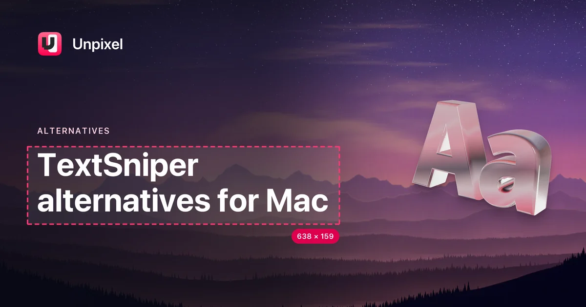 Title card: TextSniper alternatives for Mac