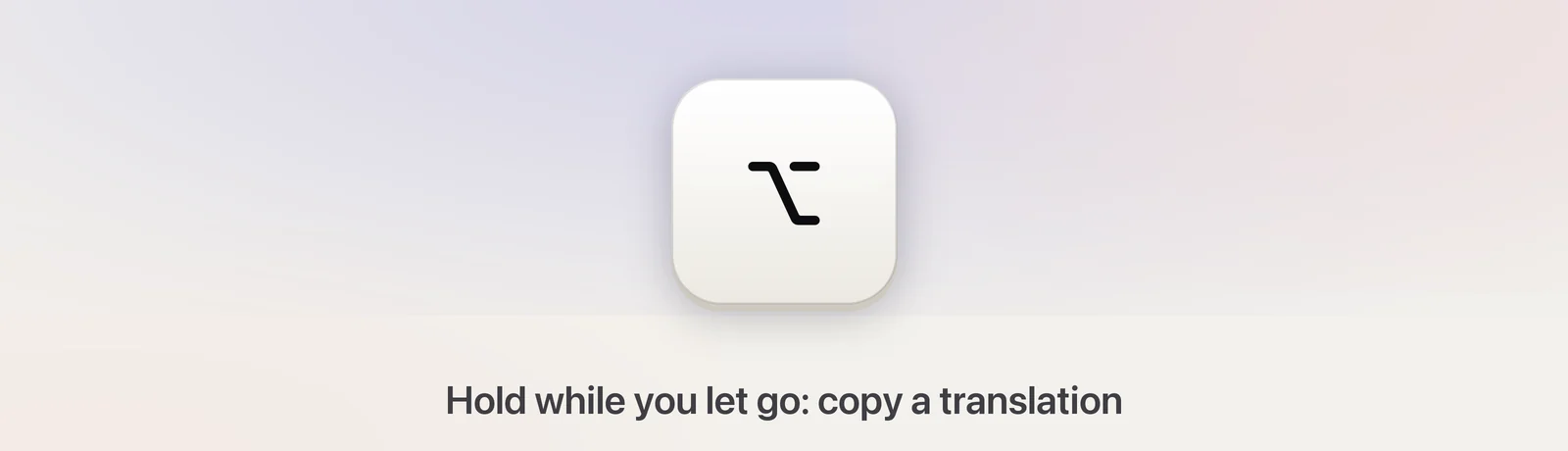 The Option key