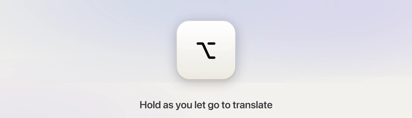 The Option key