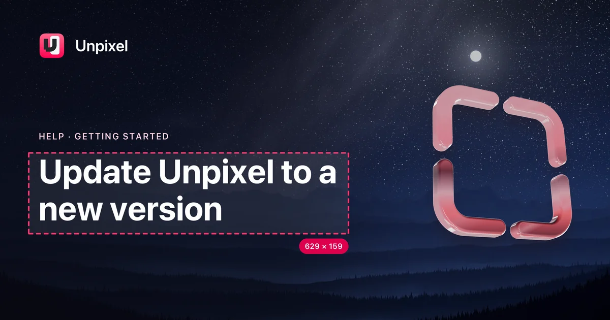 Title card: Update Unpixel to a new version