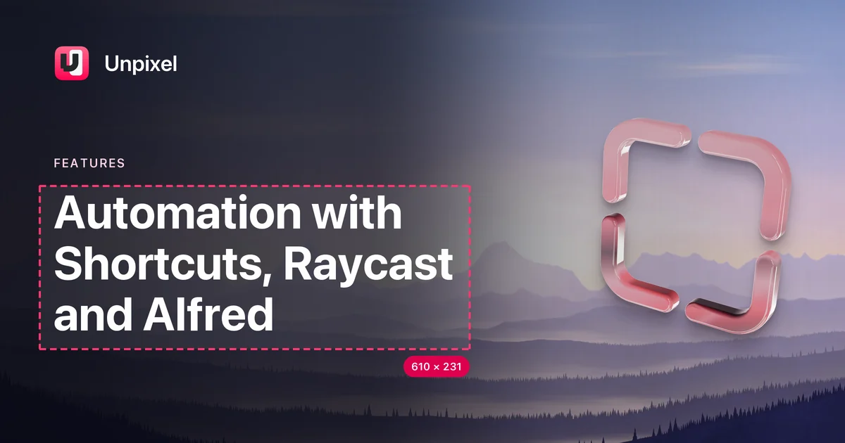 Title card: Automation with Shortcuts, Raycast and Alfred